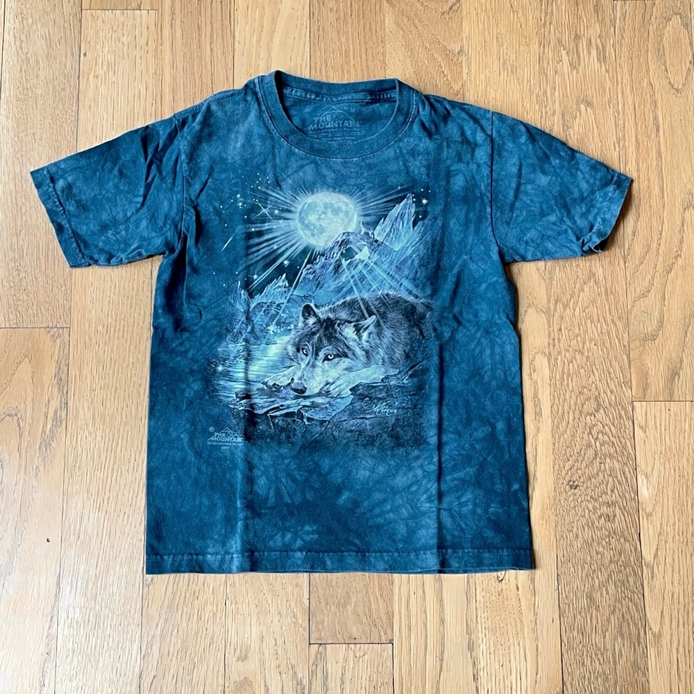 The Mountain tie dyed Kid’s tee